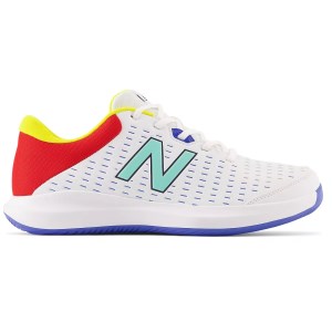 New Balance 696v4 - Mens Tennis Shoes - White/Red