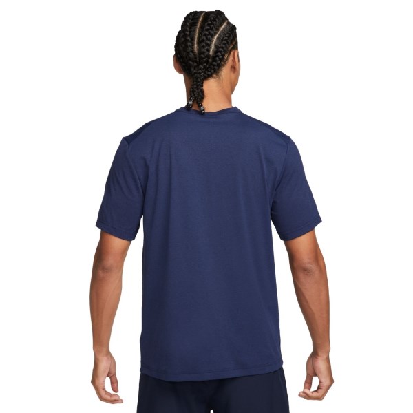 Nike Dri-Fit Track Club Mens Running T-Shirt - Midnight Navy/Summit White