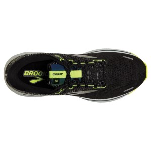 Brooks Ghost 14 - Mens Running Shoes - Visible Black/Nightlife/Spa Blue