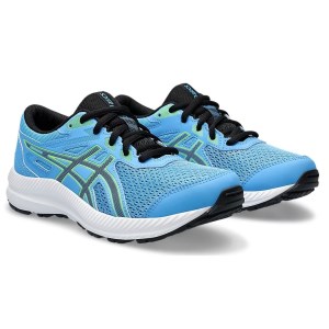 Asics Contend 8 GS - Kids Running Shoes - Waterscape/Black