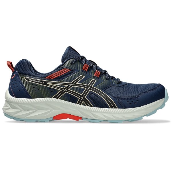 Asics Gel Venture 9 - Mens Trail Running Shoes - Night Sky/Feather Grey