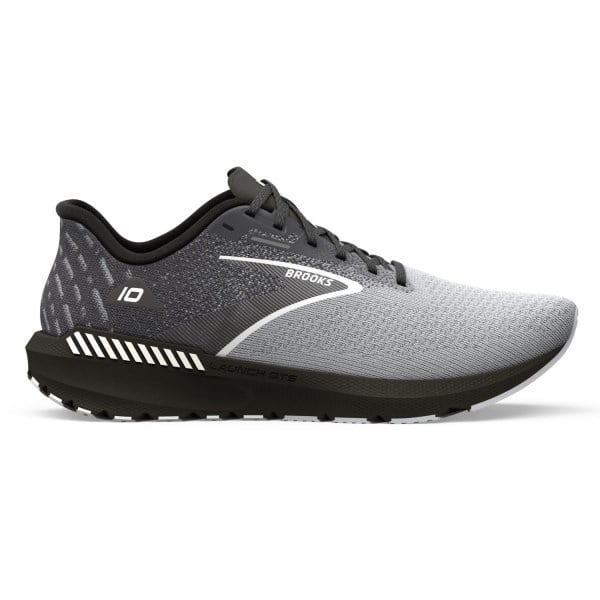 Brooks Launch GTS 10 - Mens Running Shoes - Black/Blackened Pearl/White