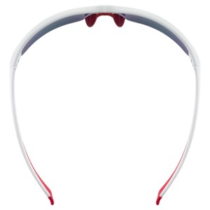 UVEX Sportstyle 215 Sunglasses - White/Red