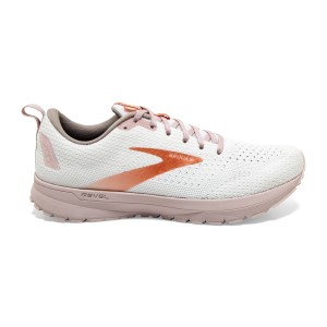 Brooks Revel 4 - Womens Running Shoes - White/Violet/Copper