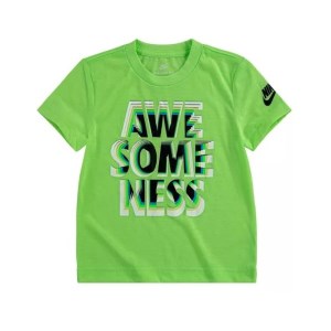 Nike Awesomeness Graphic Kids T-Shirt - Lime Glow