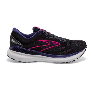 Brooks Glycerin GTS 19 - Womens Running Shoes - Black/Ebony/Pink