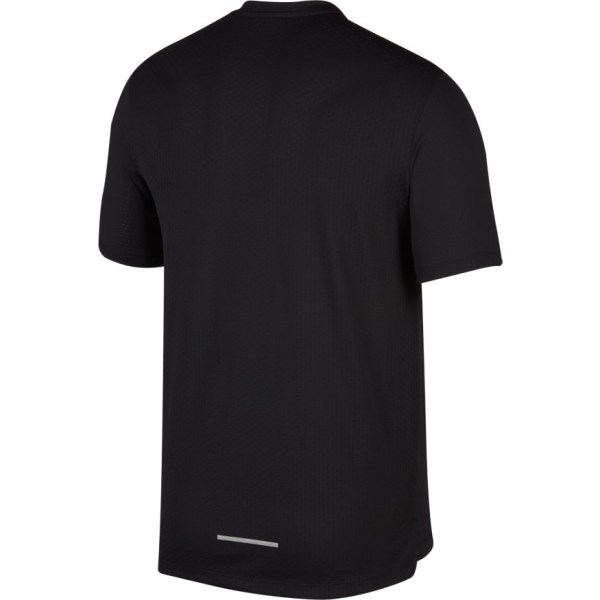Nike Dri-Fit Miler Future Fast Mens Running T-Shirt - Black/Reflective Silver