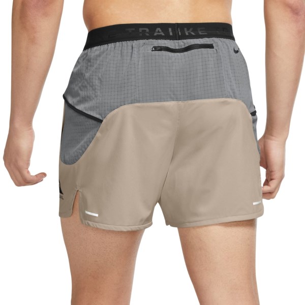 Nike Core Second Sunrise 5 Inch Mens Trail Running Shorts - Khaki/Smoke Grey/Black