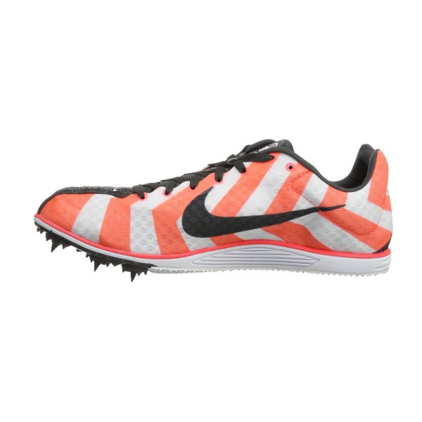 Nike Zoom Rival D 8 - Unisex Track Running Spikes - Atomic Red/White/Dark Charcoal