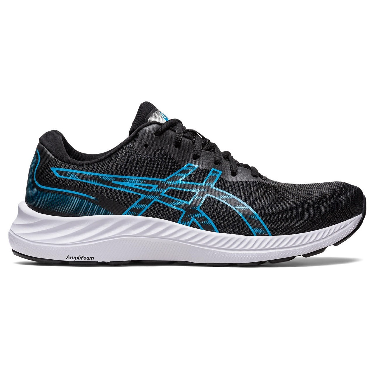 Asics Gel Excite 9 - Mens Running Shoes - Black/Island Blue | Sportitude