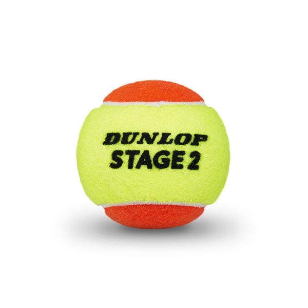 Dunlop Stage 2 Orange Tennis Ball - 12 Pack - Orange