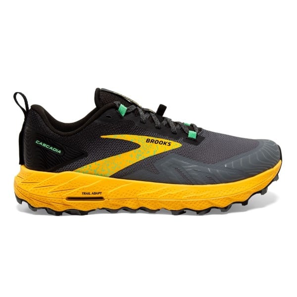 Brooks Cascadia 17 - Mens Trail Running Shoes - Lemon Chrome/Sedona Sage