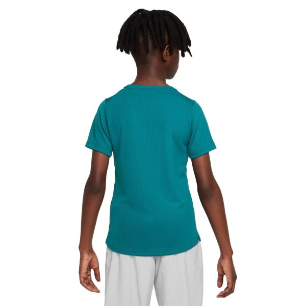 Nike Dri-Fit Miler Kids Boys Training T-Shirt - Geode Teal/Reflective Silver