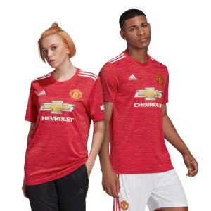 Adidas Manchester United Home 2020/21 Soccer Jersey - Real Red