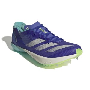 Adidas Adizero Ambition - Unisex Track Running Spikes - Cobalt Blue/Zero Metallic/Lucid Lemon