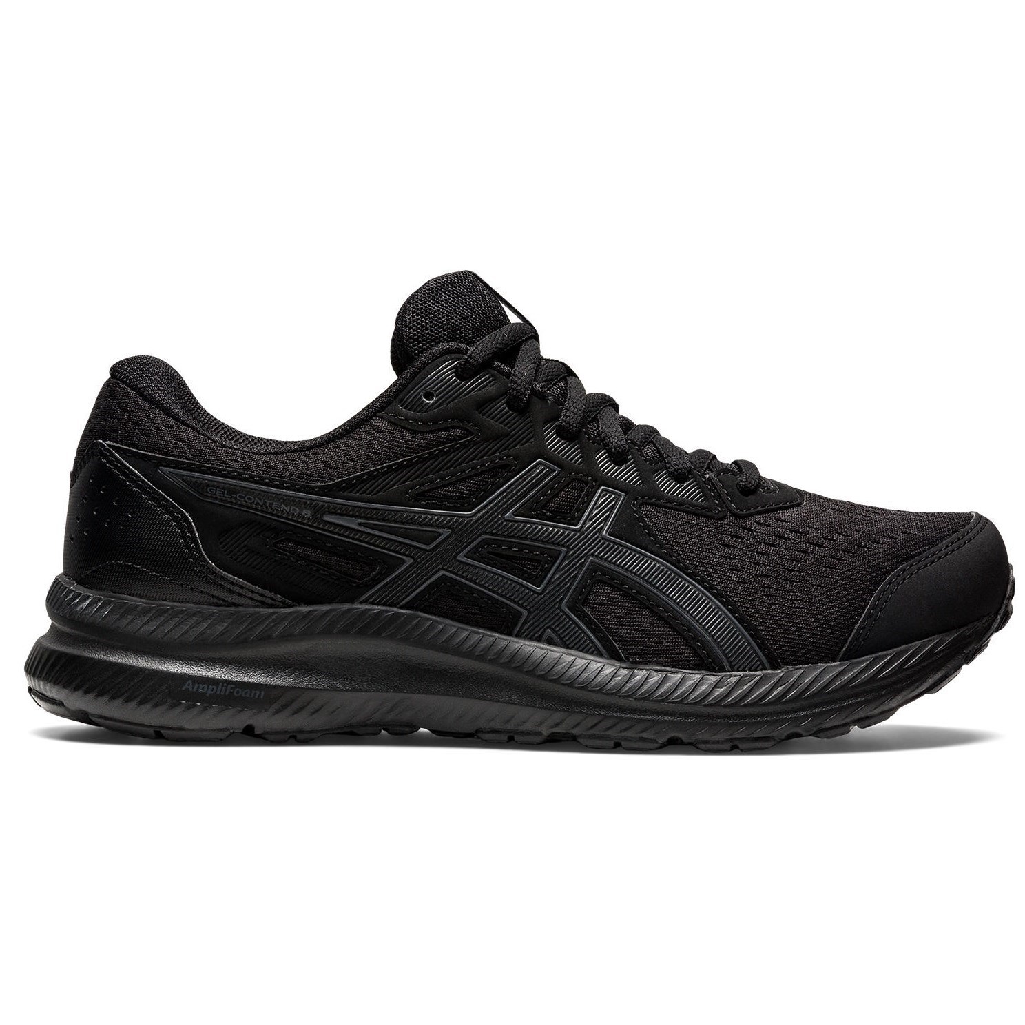 Asics Gel Contend 8 - Womens Running Shoes - Black/Carrier Grey ...