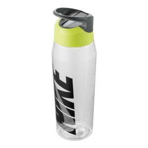 Nike TR Hypercharge Straw BPA Free Sport Water Bottle - 946ml - Clear/Volt/Cool Grey/Black
