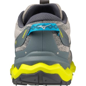 Mizuno Wave Daichi 7 - Mens Trail Running Shoes - Ghost Gray/Ombre Blue/Bolt