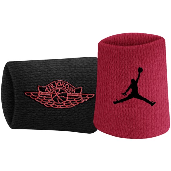 Jordan Jumpman X Wings Basketball Wristbands - Gym Red/Black