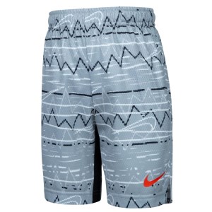 Nike Dri-Fit Be Real All Over Print Kids Boys Training Shorts - Wolf Grey
