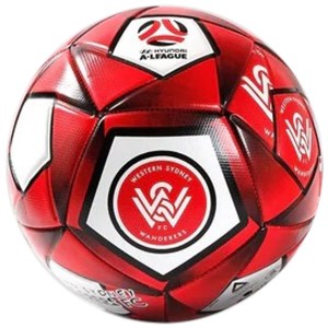 A-League Western Sydney Wanderers Soccer Ball - Size 5 - Red/White/Black