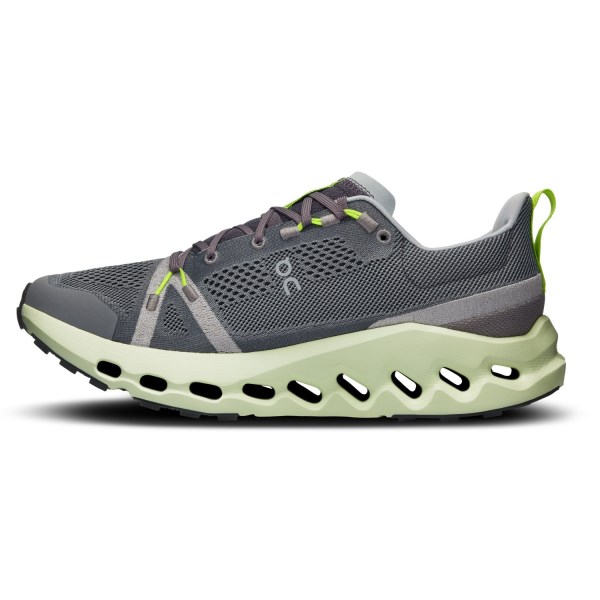 On Cloudsurfer Trail - Mens Trail Running Shoes - Iron/Lima