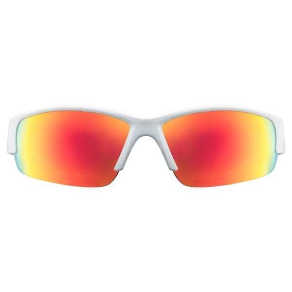 UVEX Sportstyle 215 Sunglasses - White/Red