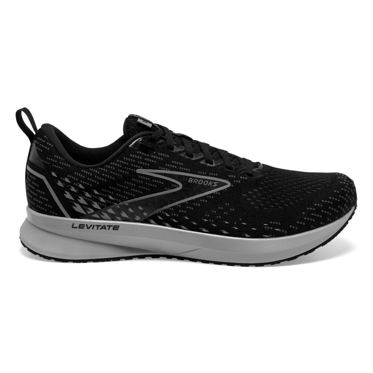 Brooks Levitate 5 - Mens Running Shoes - Black/Ebony/Grey | Sportitude