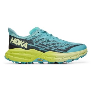 Hoka Speedgoat 5 - Womens Trail Running Shoes - Coastal Shade/Green Glow