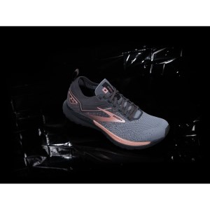 Brooks Ricochet 3 - Womens Running Shoes - Grey/Black/Rose Gold