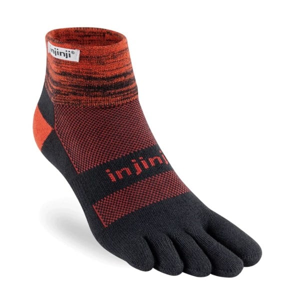 Injinji Trail Midweight Mini-Crew Performance Toe Socks - Meteor