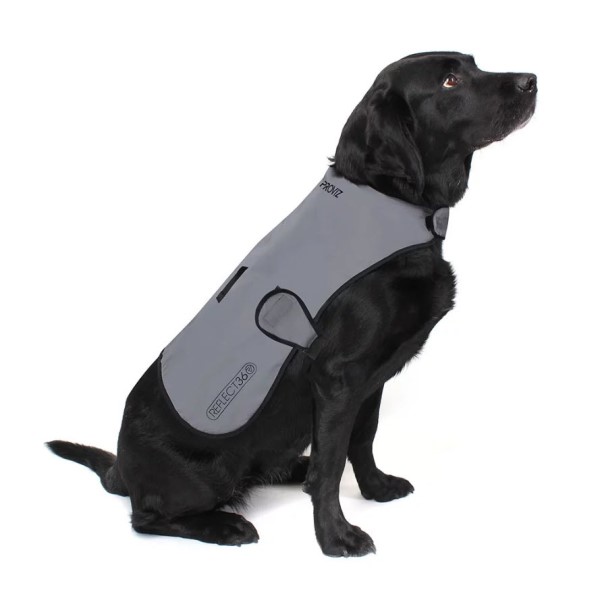 Proviz Reflect360 Waterproof Dog Coat - Grey/Reflective Silver