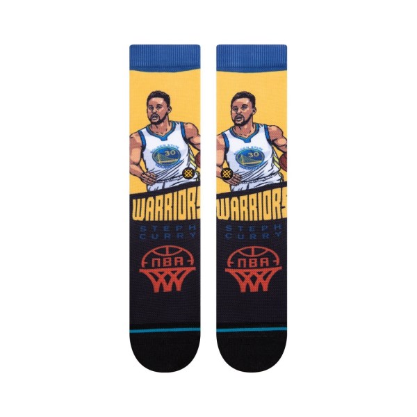 Stance Golden State Warriors Stephen Curry Graded NBA Basketball Socks - Gold/Black