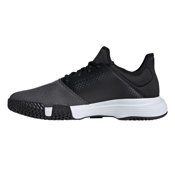 Adidas GameCourt - Mens Tennis Shoes - Core Black/Footwear White/Grey