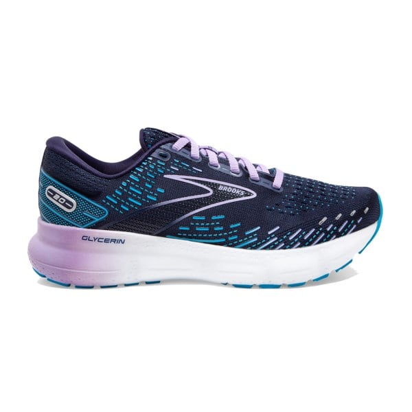 Brooks Glycerin 20 - Womens Running Shoes - Peacoat/Ocean/Pastel Lilac