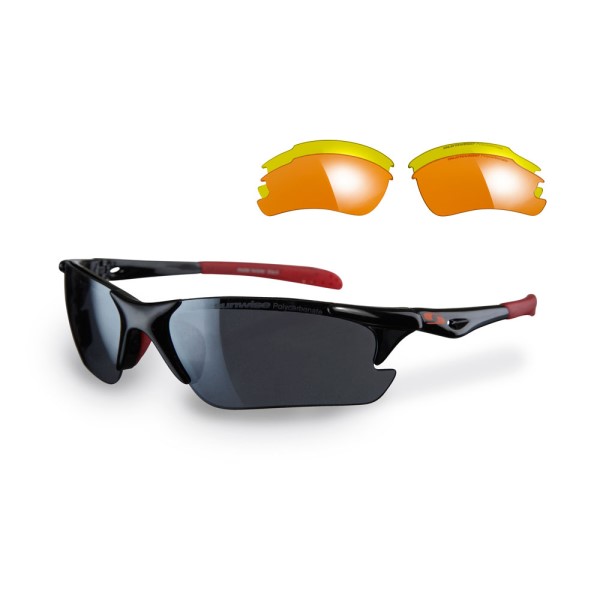Sunwise Twister Sports Sunglasses + 3 Lens Sets - Black