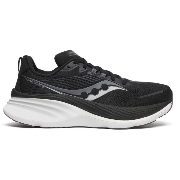 Saucony Hurricane 24 - Mens Running Shoes - Black/Carbon