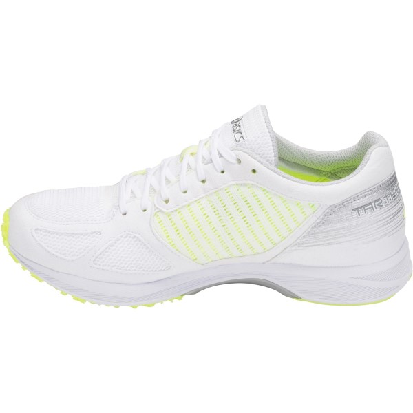 Asics Gel Tartherzeal 6 - Womens Running Shoes - White/Silver/Safety Yellow