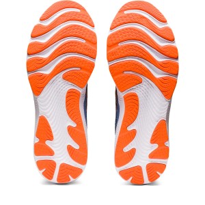 Asics Gel-Cumulus 24 - Mens Running Shoes - Black/Shocking Orange