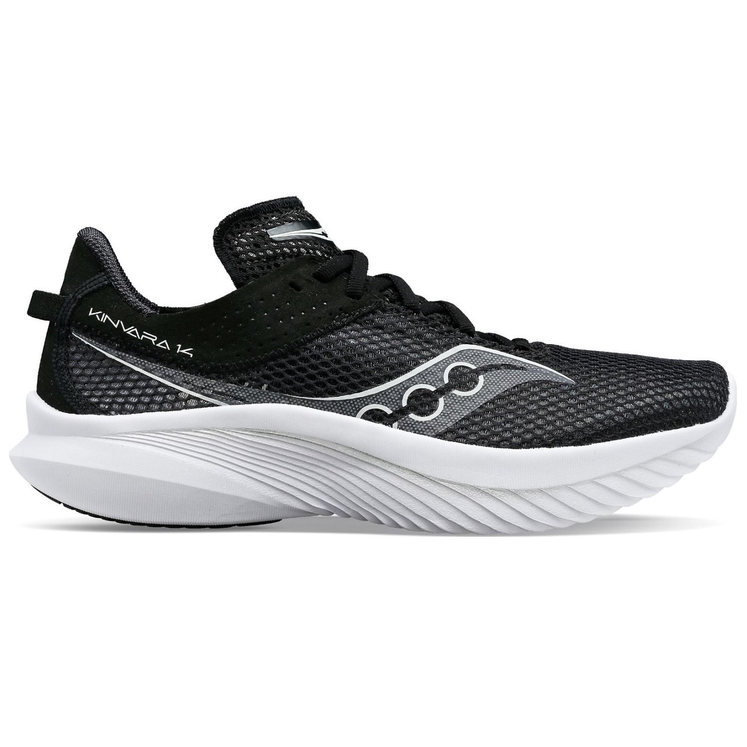 Saucony Kinvara 14 - Womens Running Shoes - Black/White | Sportitude