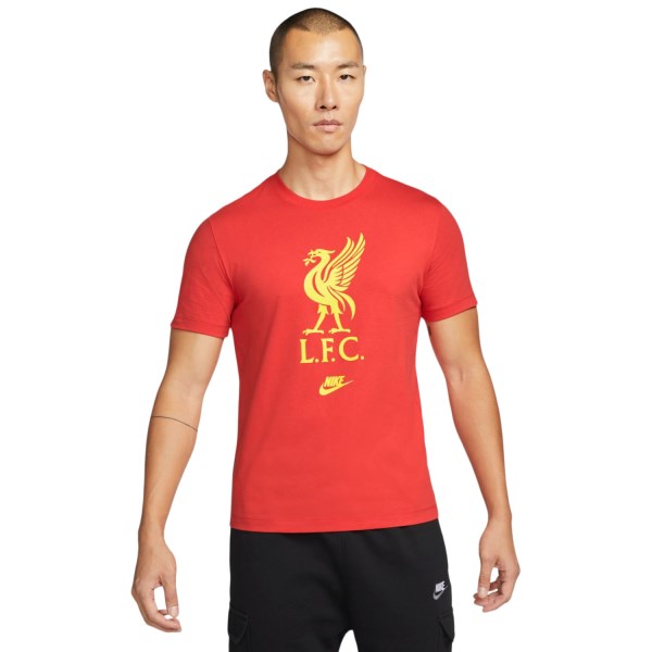 Nike Liverpool Future Crest Mens Soccer T-Shirt - Rush Red/Chrome Yellow