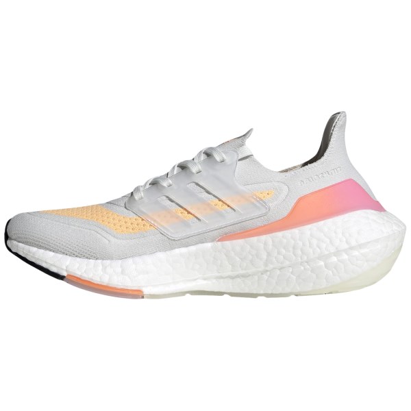 Adidas UltraBoost 21 - Womens Running Shoes - Crystal White/Acid Orange