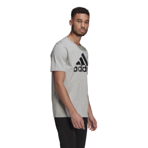 Adidas Essentials Big Logo Mens T-Shirt - Medium Grey/Heather Black