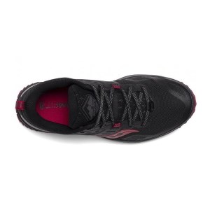 Saucony Peregrine 10 - Womens Trail Running Shoes - Black/Barberry