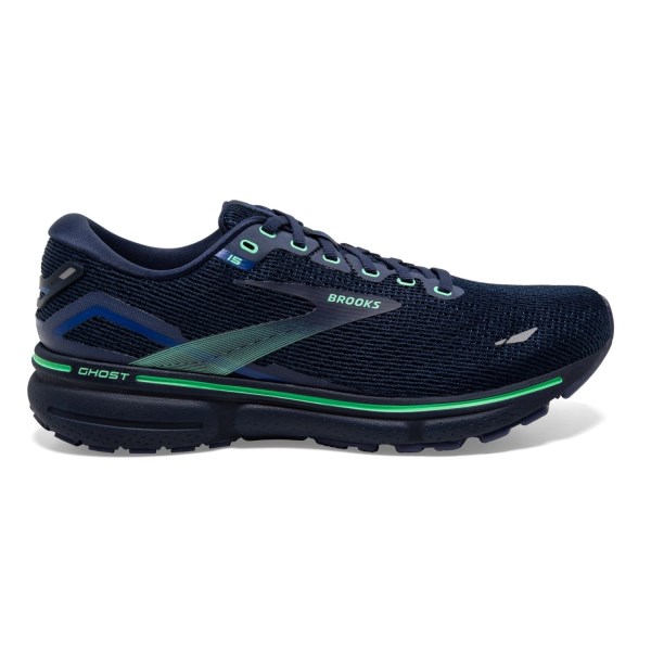 Brooks Ghost 15 - Mens Running Shoes - Crown Blue/Black/Green