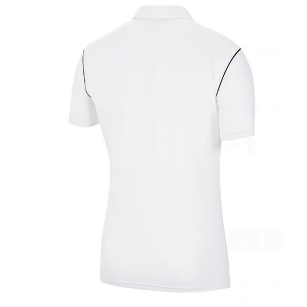 Nike Youth Dri-Fit Park 20 Kids Soccer Polo Shirt - White