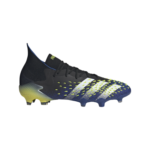 Adidas Predator Freak .1 FG - Mens Football Boots - Core Black/White/Solar Yellow