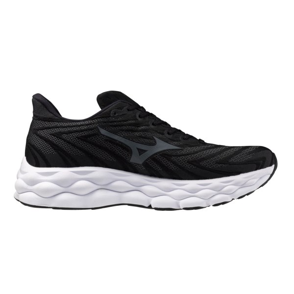 Mizuno Wave Sky 8 - Mens Running Shoes - Black/Metallic Gray/White