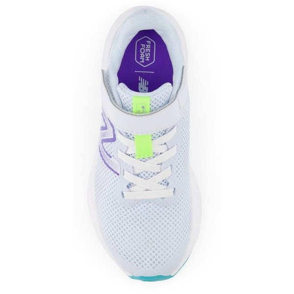 New Balance Fresh Foam Arishi v4 Velcro- Kids Running Shoes - Ice Blue/Electric Indigo/White