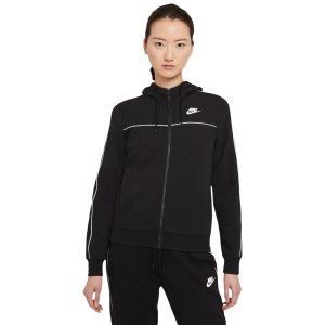 Nike Sportswear Full Zip Womens Hoodie - Black/White
